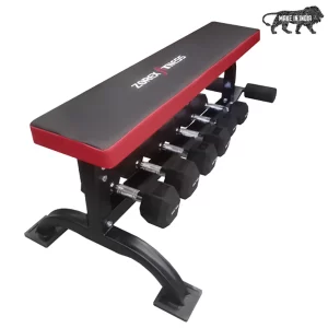 ZF-106 Flat Bench With Dumbbell Rack
