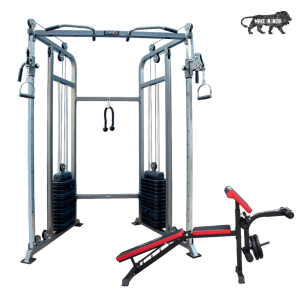 Functional Trainer HGZ-2001 With ZF-110 Adjustable Preacher Bench