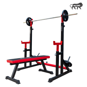 PREMIUM SQUAT STAND ZF-114 WITH PLAIN BENCH ZF-109