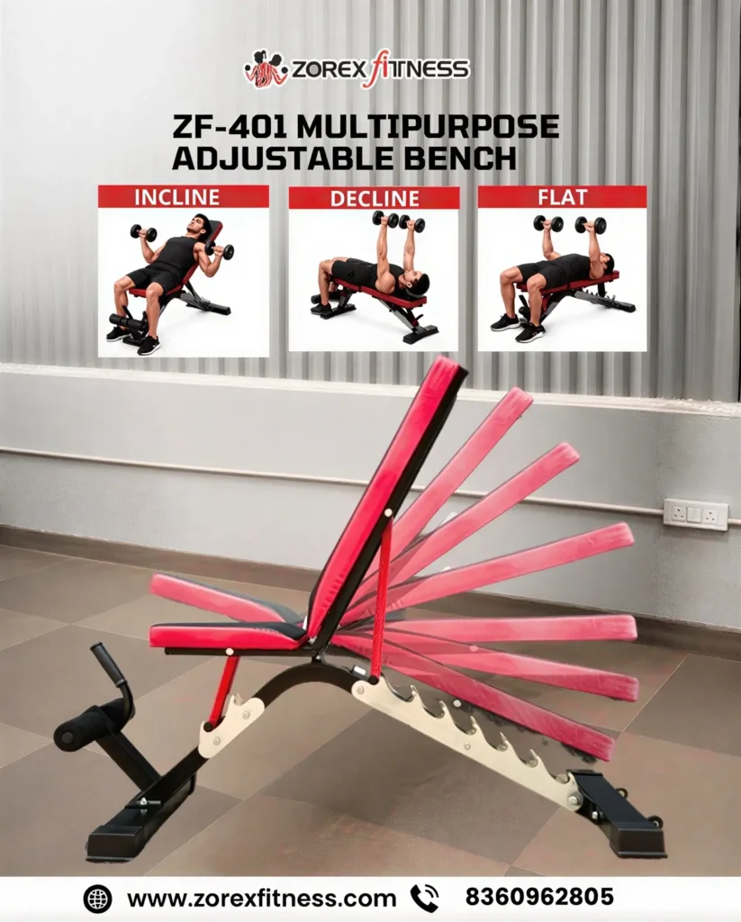 HEAVY DUTY ADJUSTABLE WEIGHT BENCH FOR HOME GYM